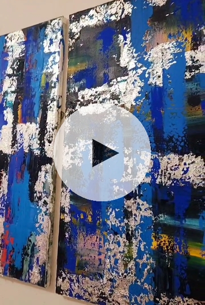 ArteDiAlina.com painting: The Reason is Blue, Blue is the Reason